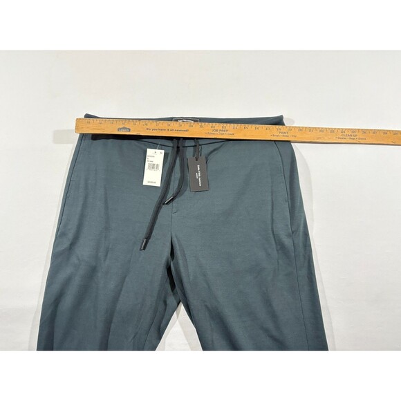 Saks Fifth Avenue Jogger Pants Mens Blue Stretch Sweatpants Lounge Sz XL NWT - Picture 3 of 12